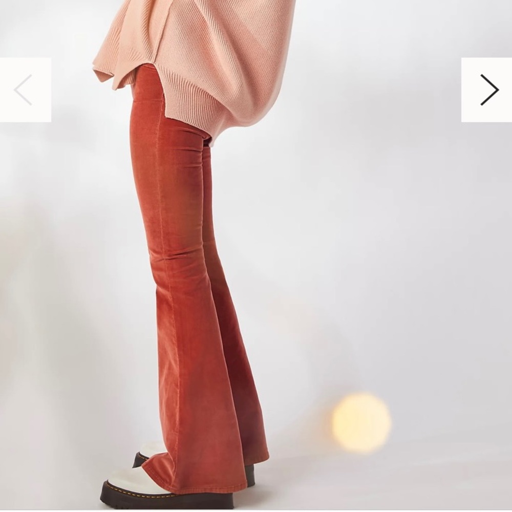 Free people flare corduroy pants size 25